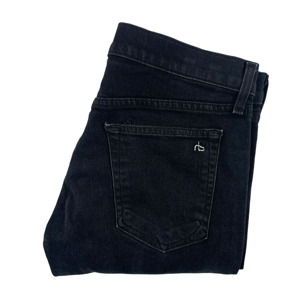 Rag & Bone Black Fit 3 Classic Mens Button Fly Jeans 31x24 M1215K302BLK